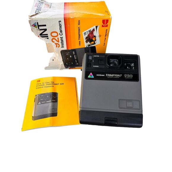 Vintage 1984 Kodak Trimprint 920 Instant Camera *BOX INCLUDED & Manual Included* - Picture 1 of 5
